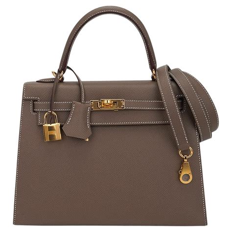 Hermès Etoupe Epsom Kelly 25 Sellier Gold Hardware, 2024 